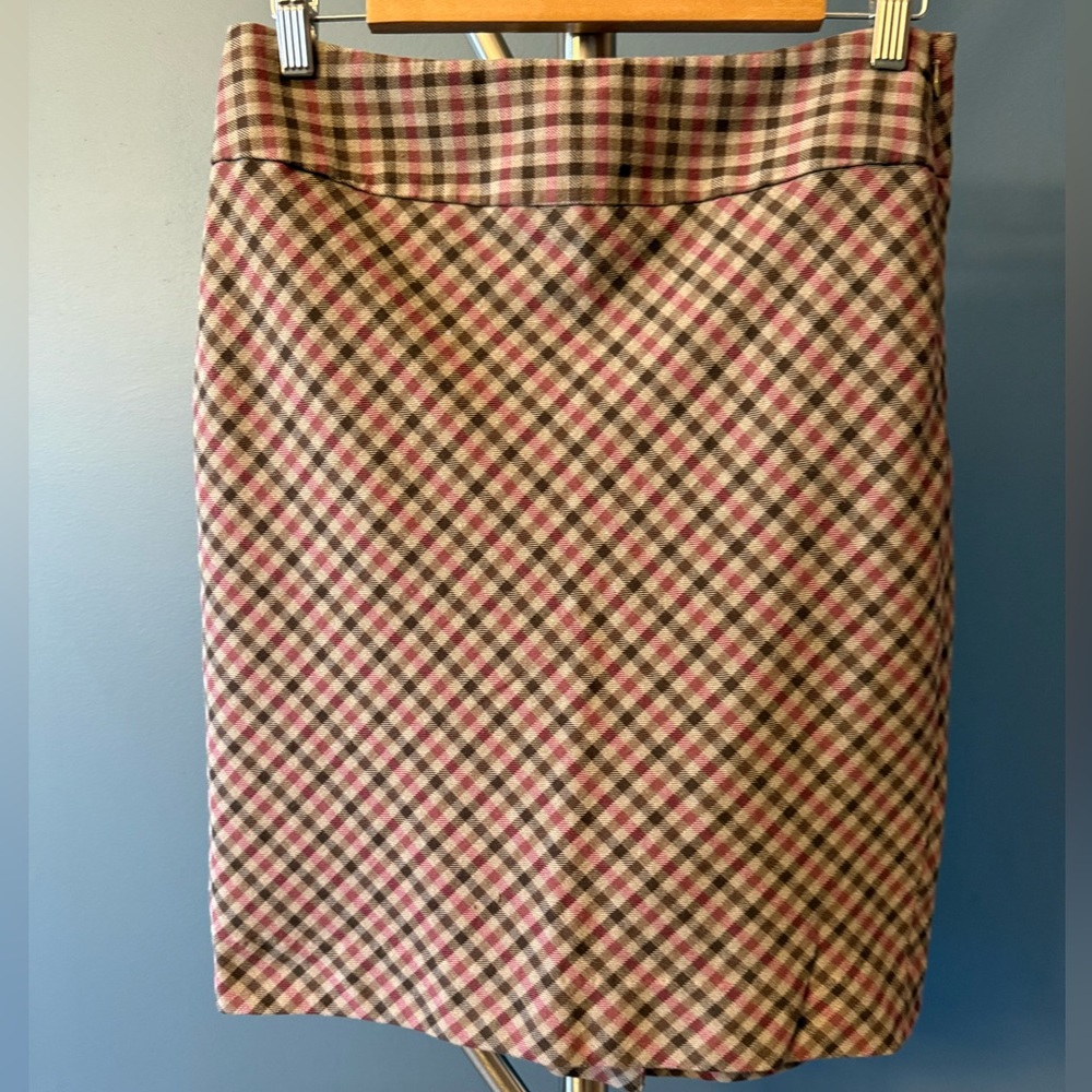 The Limited Multicolor Plaid Pencil Skirt